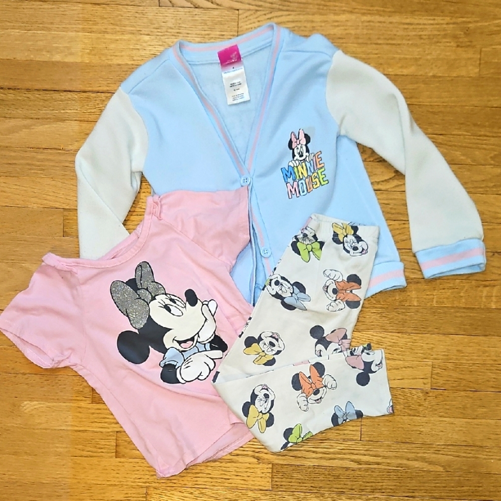 Minnie Mouse 3pc Set Size 4 - Picture 1 of 5